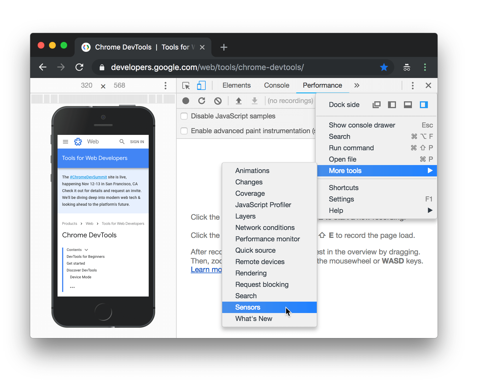 chrome for mac opening mobile sites